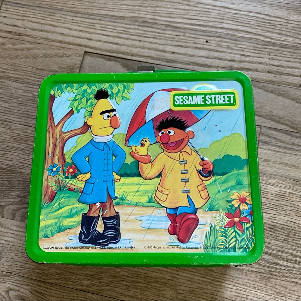 Vintage Sesame Street Lunchbox No Thermos Aladdin 1983